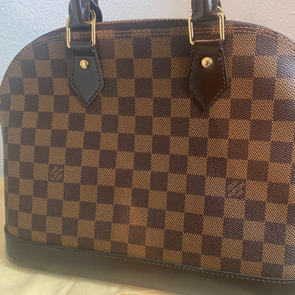 Louis Vuitton Brown Checkered Satchel - Picture 9 of 14
